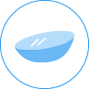 An icon of a contact lens