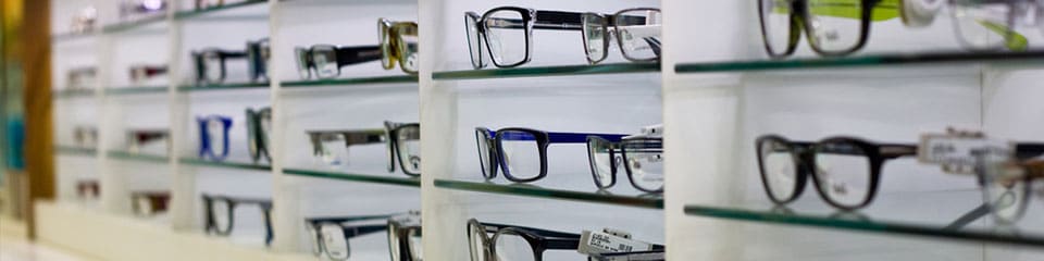 Buying glasses in store