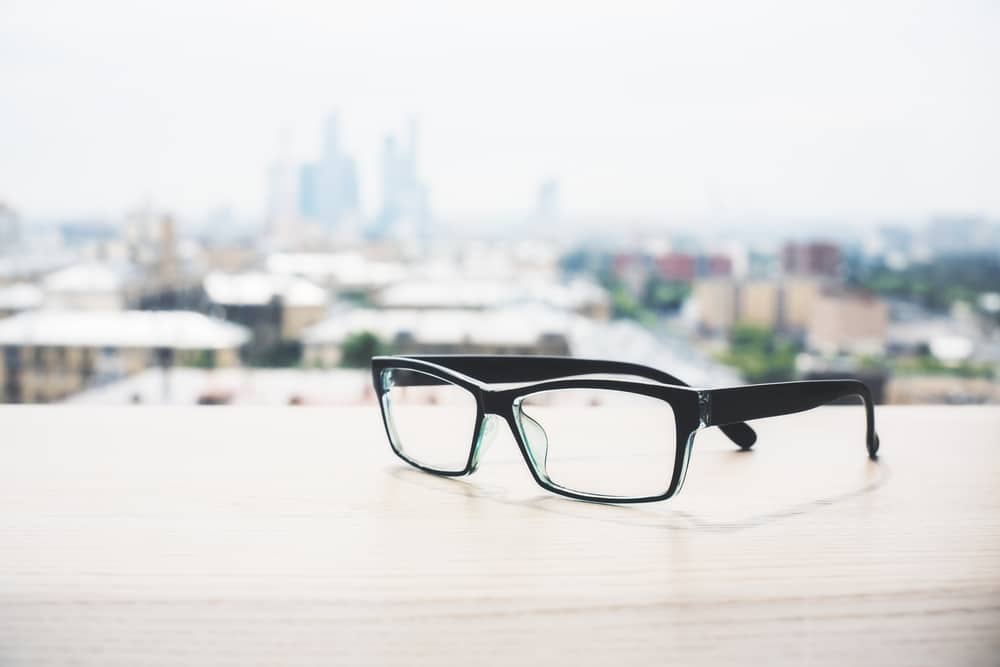 close up image of eyeglasses